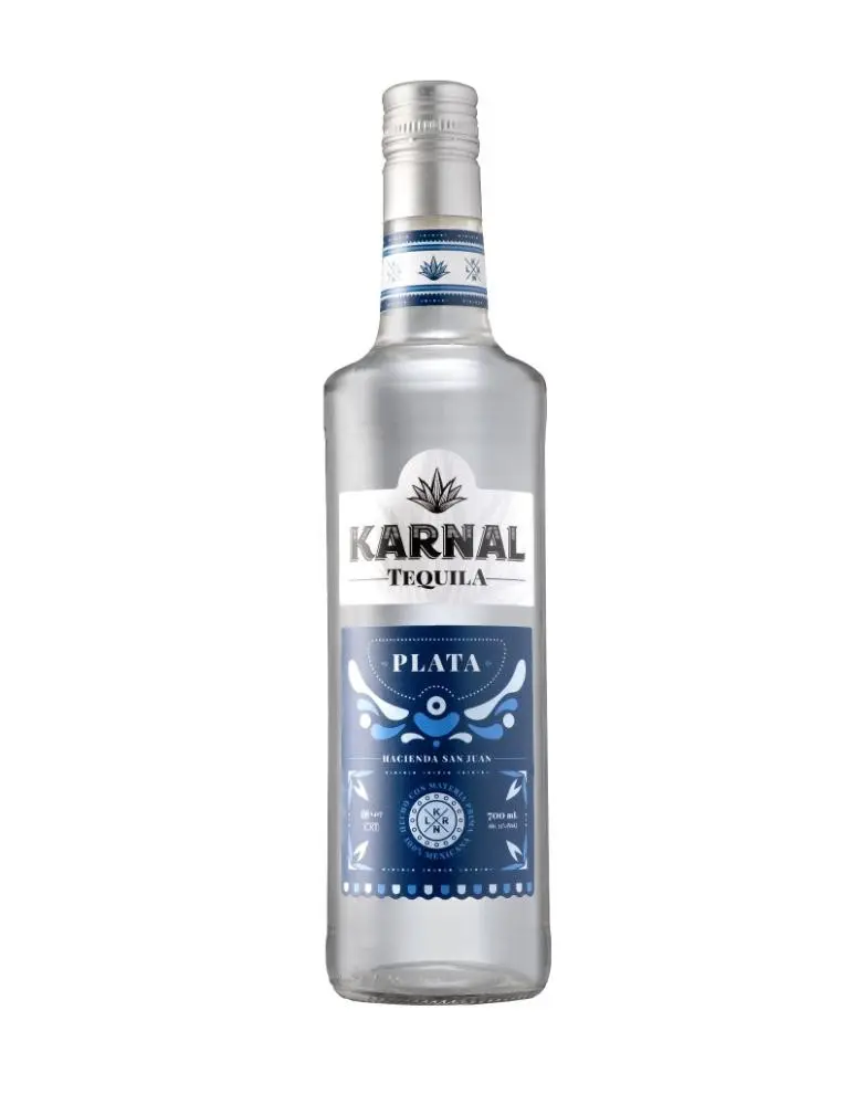 TEQUILA EL KARNAL PLATA 700 ML